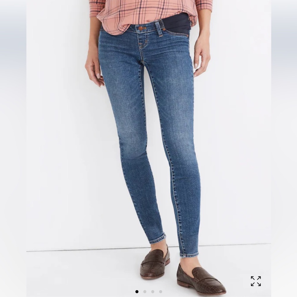 Madewell Maternity Side-Panel Skinny Jeans In Wendover Adjustable Tencel